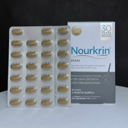 قرص اورجینال ضد ریزش و تقویت مو آقایان نورکرین دانمارکی ورق ۲۰ عددی NOURKRIN TABLETS