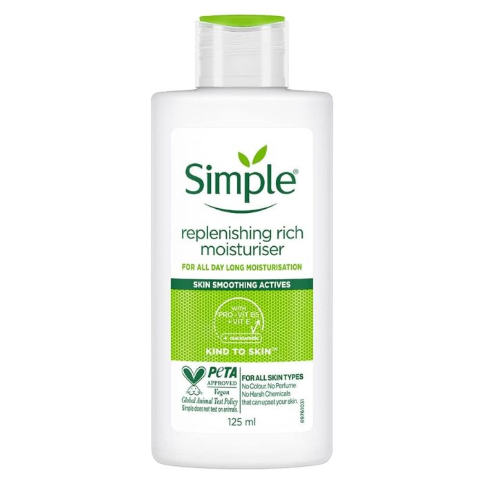 شوینده صورت سیمپل مدل Replenishing مخصوص پوست خشک و حساس Simple Replenishing اصل