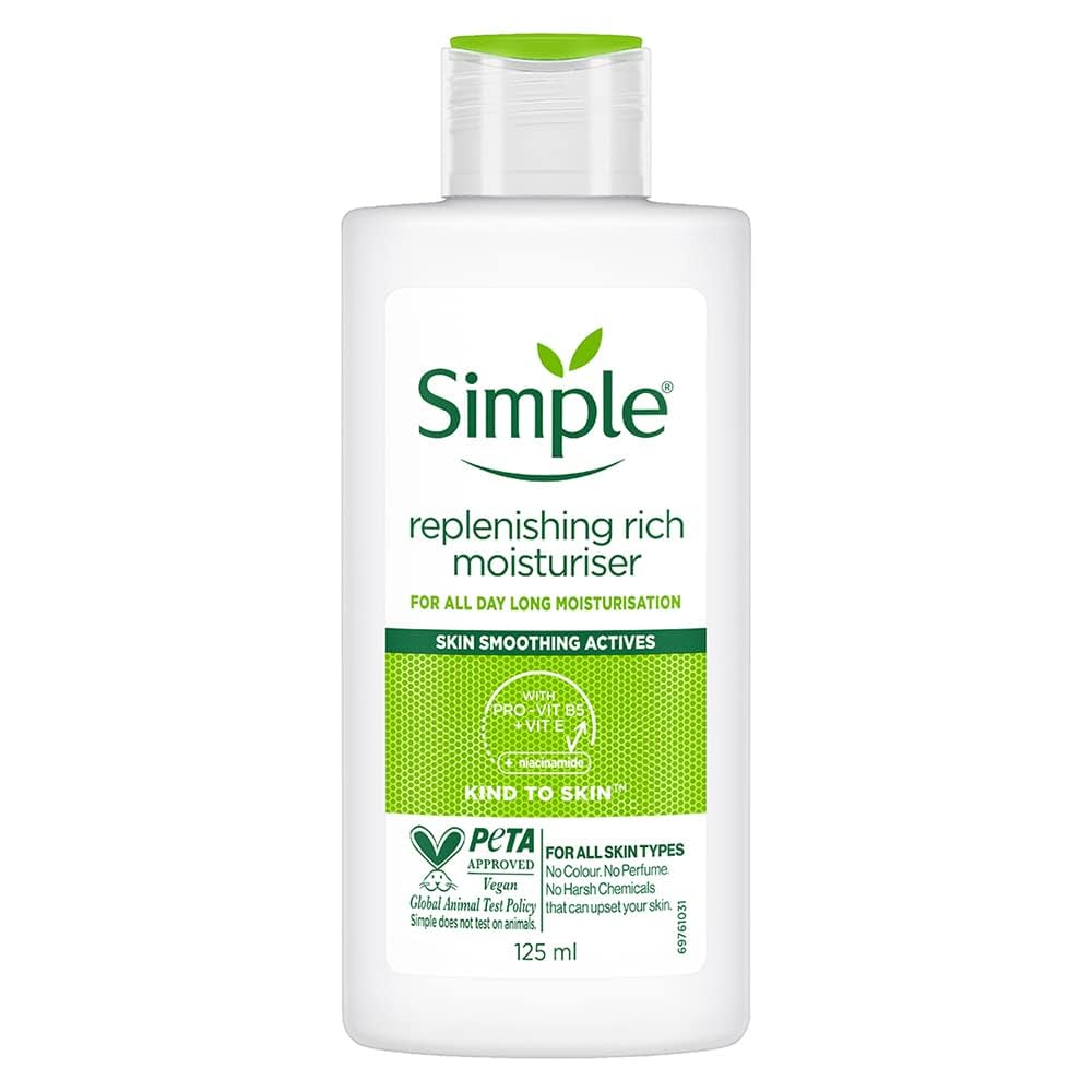 شوینده صورت سیمپل مدل Replenishing مخصوص پوست خشک و حساس Simple Replenishing اصل