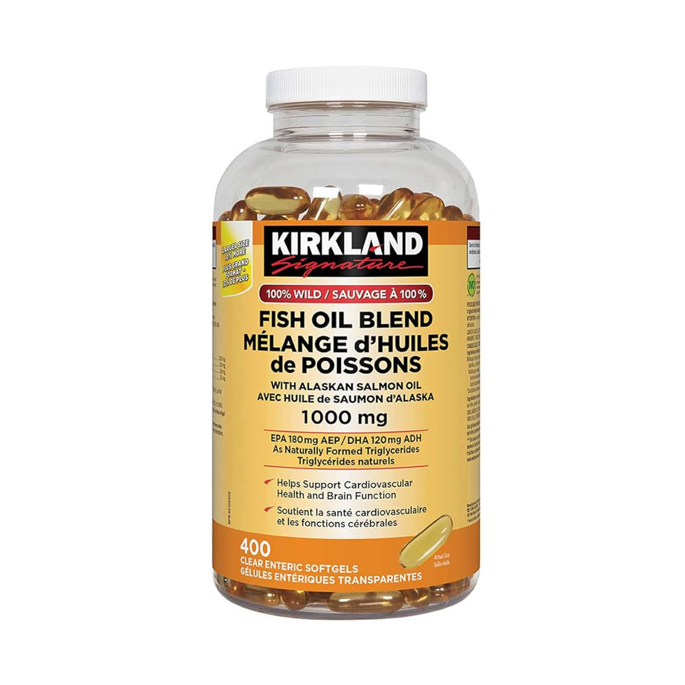 قرص روغن ماهی ترکیبی کرکلند Kirkland Fish Oil Blend اصل