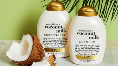 شامپو شیر نارگیل او جی ایکس آبرسان و مغذی OGX Coconut Milk اصل