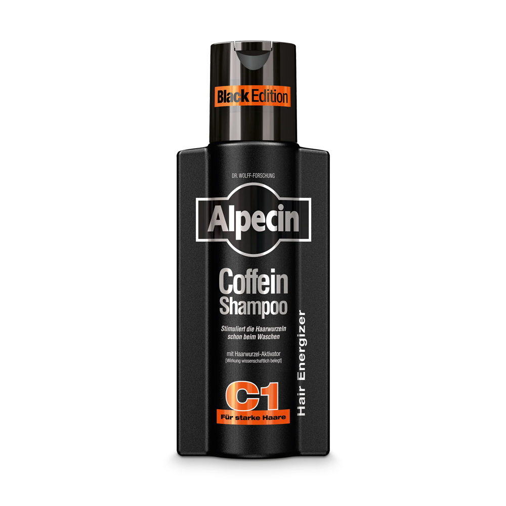 شامپو آلپسین C1 بلک ادیشن تقویت‌کننده و ضد ریزش مو Alpecin C1 Coffeine Black Edition اصل آلمان