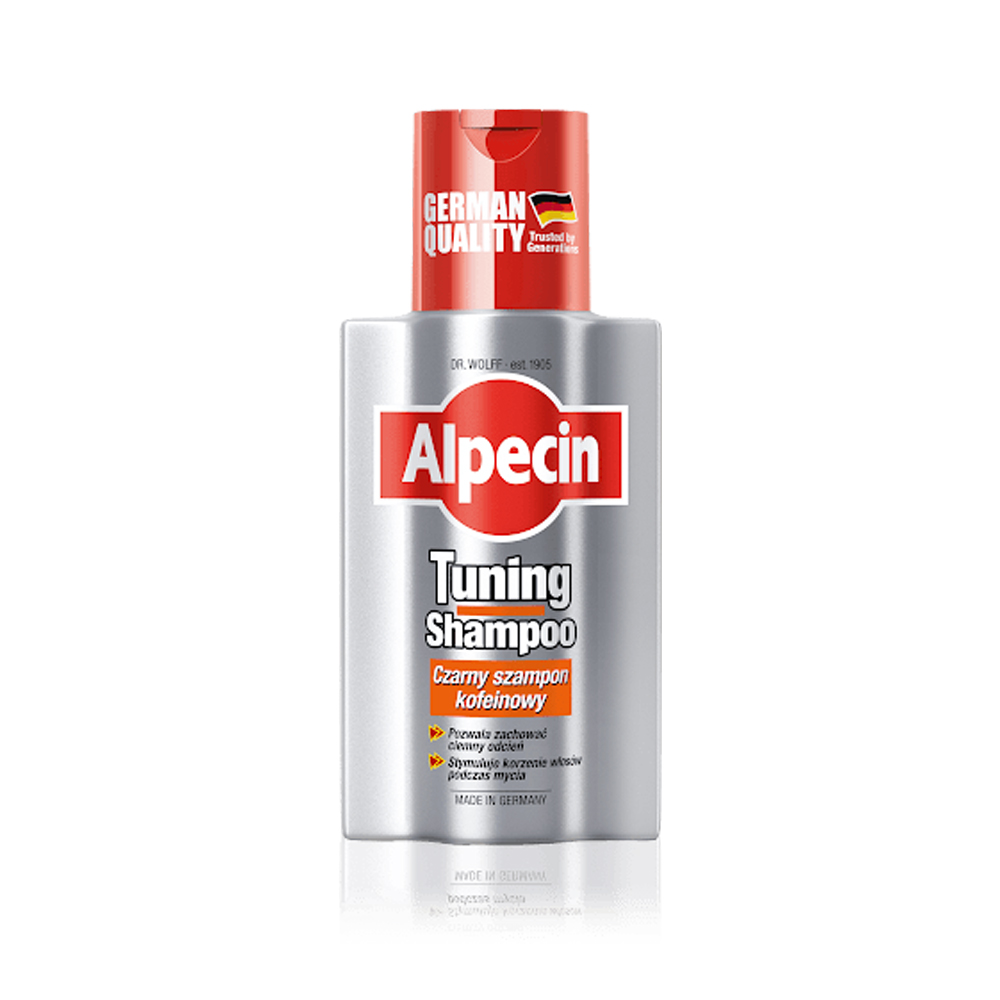 شامپو ضد ریزش و ضد سفیدی مو آلپسین مدل تیونینگ Alpecin Tuning اصل آلمان