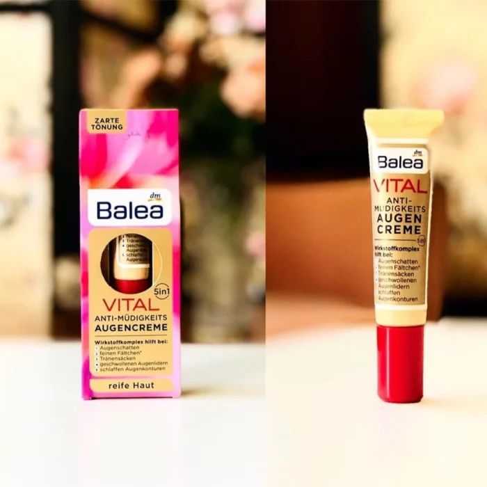 balea vital (2) کرم دور چشم ضد چین و چروک ۵ کاره ویتال باله آ BALEA VITAL AUGENCREME 5 IN 1 اصل آلمان
