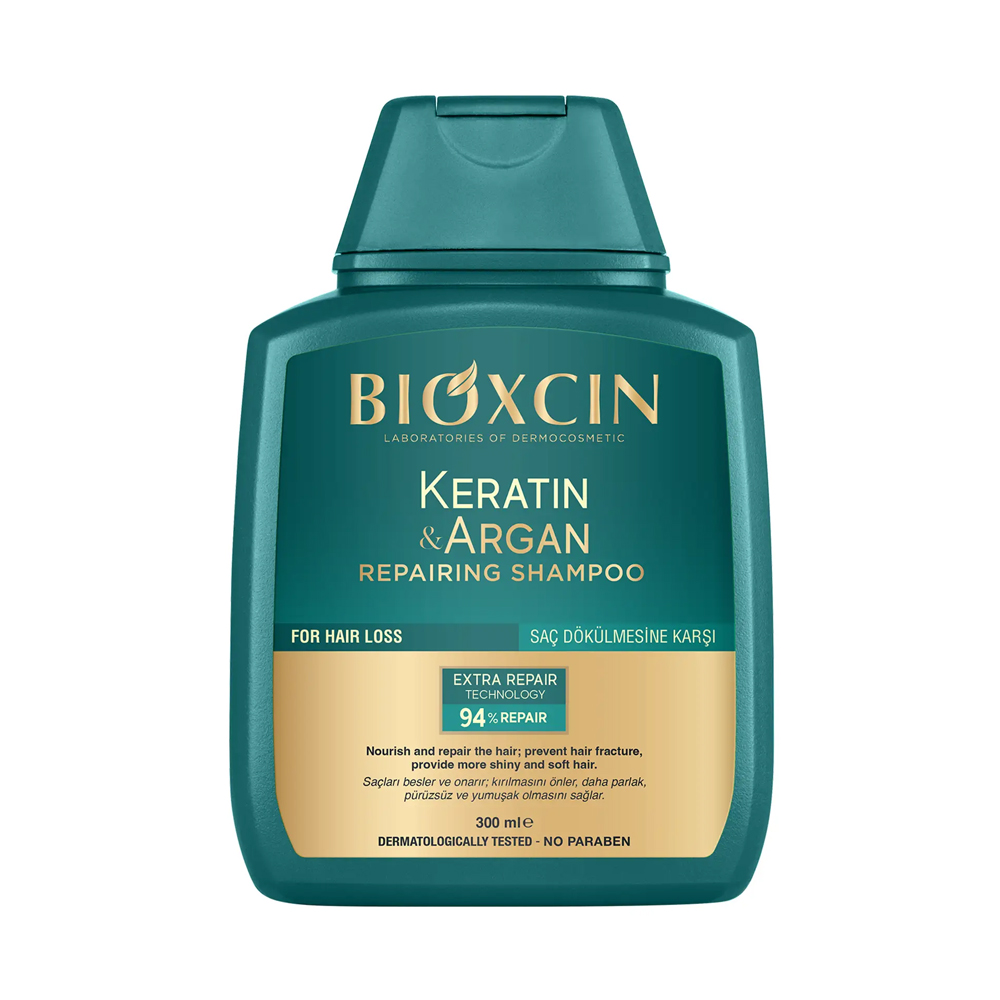 شامپو ضد ریزش بیوکسین حاوی آرگان و کراتین Bioxcin Argan+Keratin اصل ترکیه