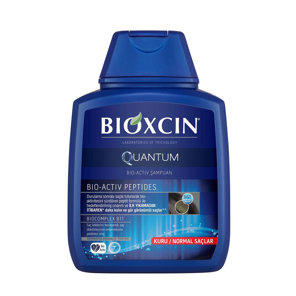 شامپو ضدریزش بیوکسین کوانتوم برای موهای خشک و معمولی Bioxcin Quantum Dry اصل ترکیه