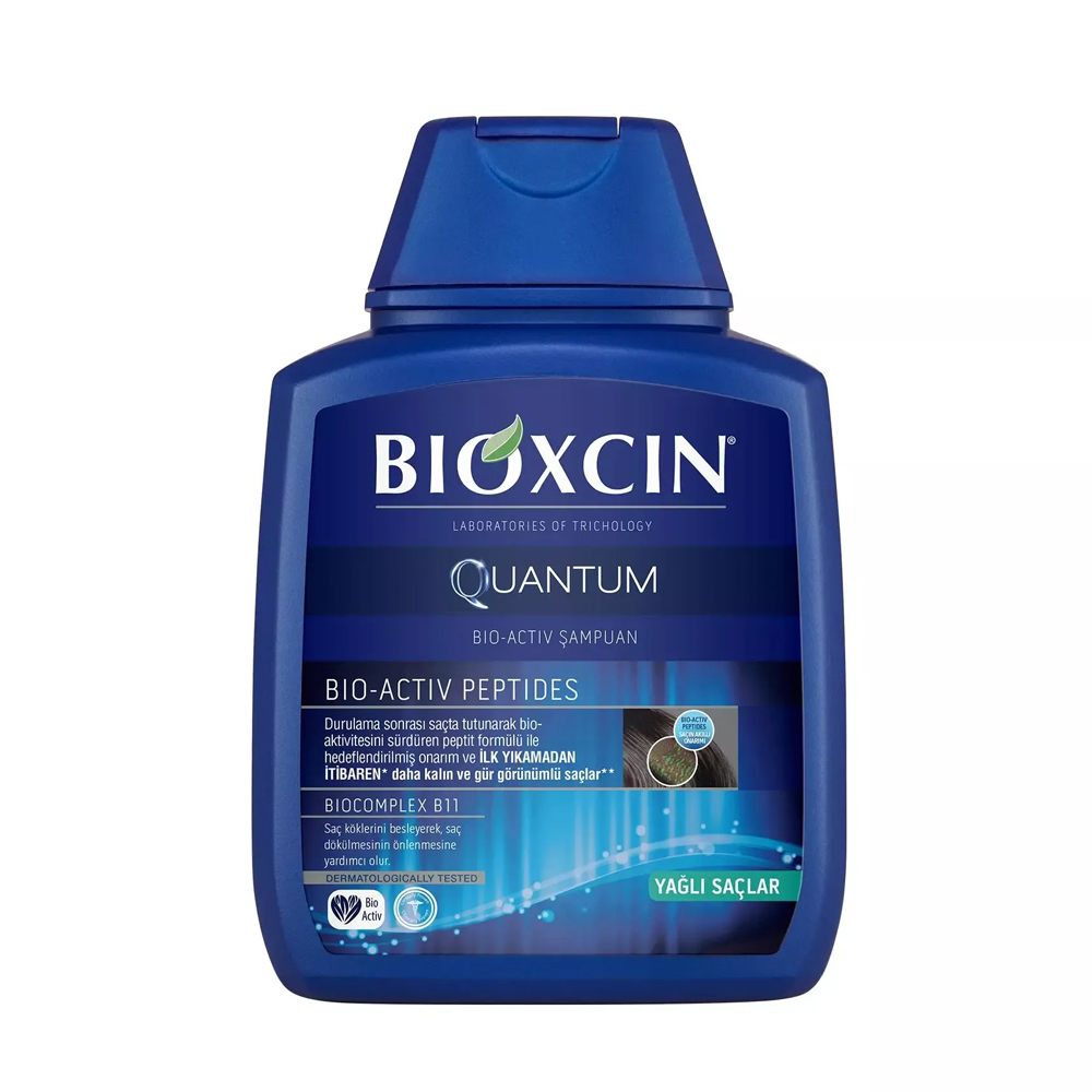 شامپو ضد ریزش بیوکسین کوانتوم برای موهای چرب Bioxcin Quantum Oily اصل ترکیه