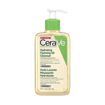 شوینده روغنی سراوی مخصوص پوست‌های خشک و بسیار خشک CeraVe Hydrating Foaming Oil اصل