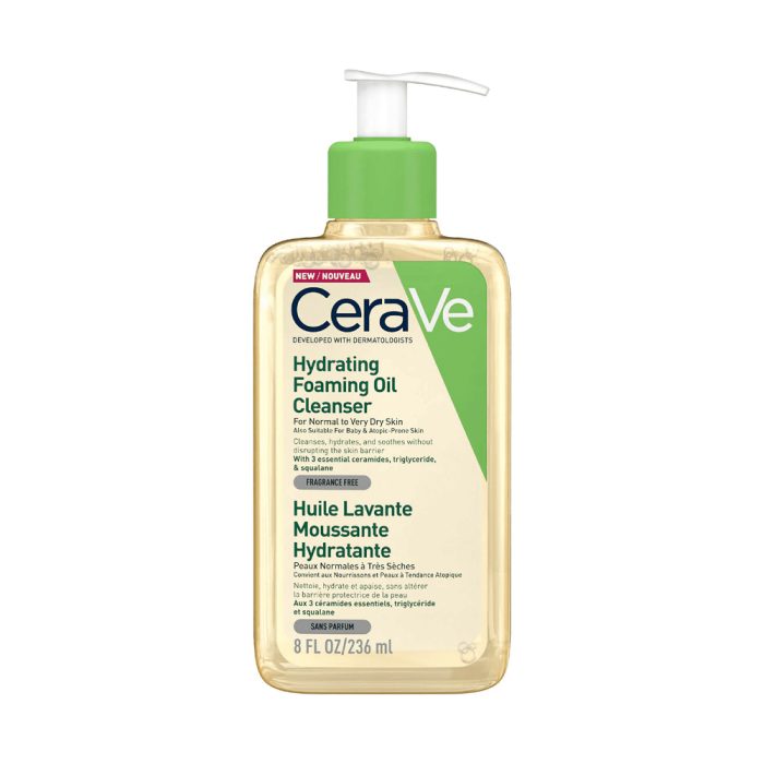 شوینده روغنی سراوی مخصوص پوست‌های خشک و بسیار خشک CeraVe Hydrating Foaming Oil اصل