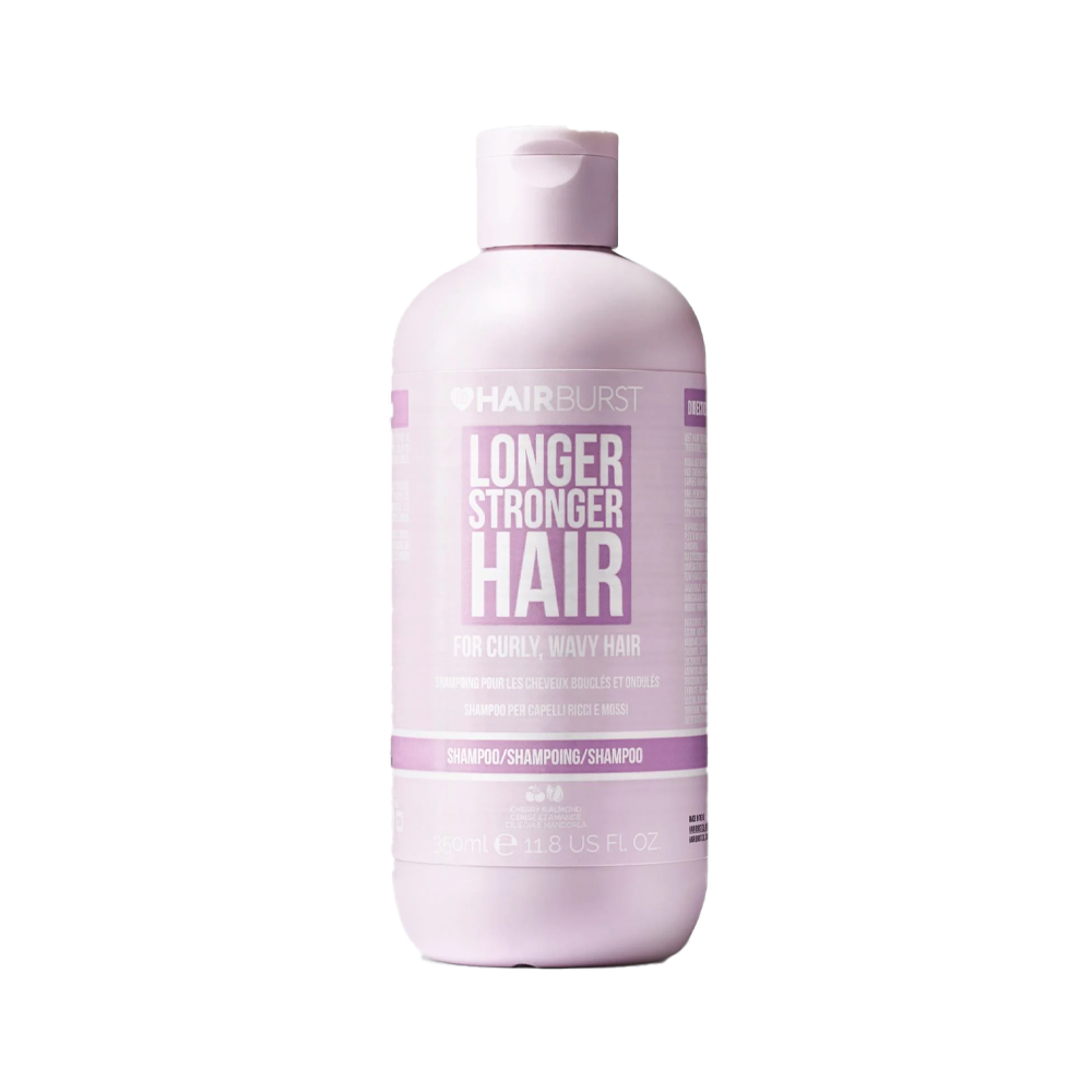 شامپو هیربرست بنفش مخصوص موهای فر و مجعد حجم 350 میلی‌لیتر Hairburst For Curly Wavy Hair اصل