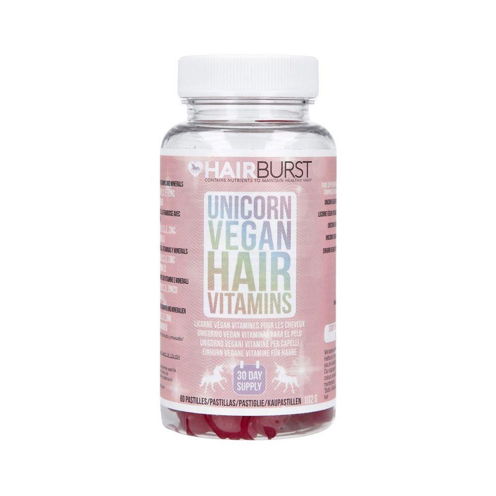 مکمل گیاهی تقویت موی هیربرست یونیکورن HairBurst Unicorn Vegan Hair اصل