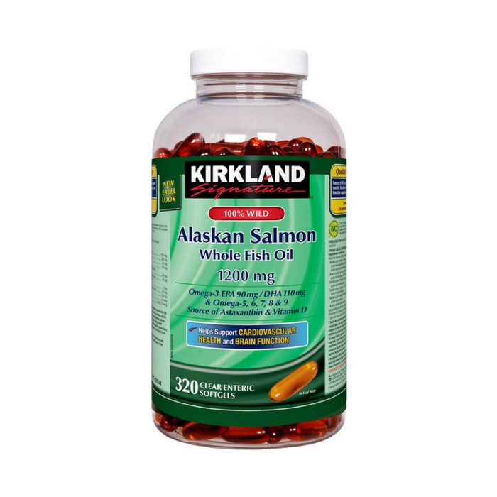 قرص روغن ماهی سالمون آلاسکا کرکلند Kirkland Alaskan Salmon اصل