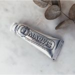 خمیردندان نقرهای مارویس مدل Whitening سفیدکننده Marvis Whitening اصل ایتالیا