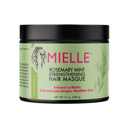 ماسک مو ضد ریزش و تقویت کننده رزماری و نعناع میله اصل آمریکا MIELLE HAIR MASK