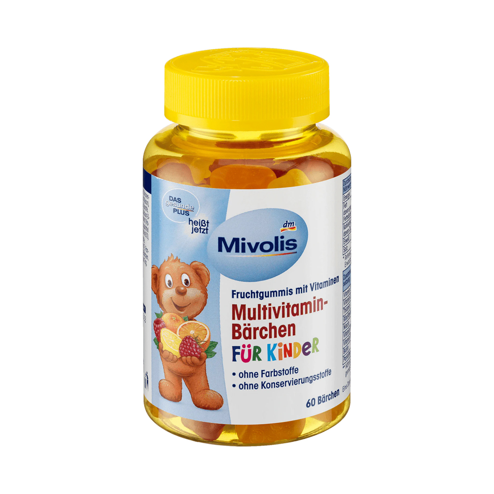 پاستیل مولتی ویتامین میولیس کودکان Mivolis Kinder Multivitamin اصل آلمان