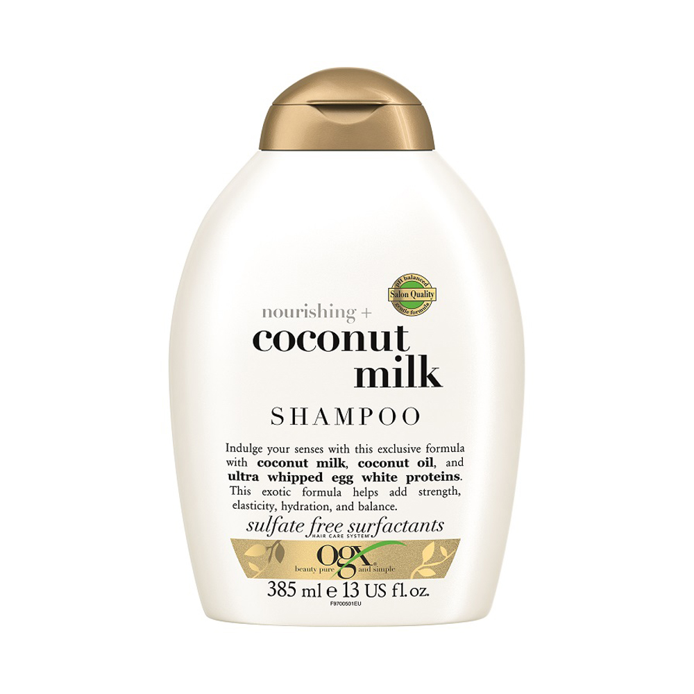 شامپو شیر نارگیل او جی ایکس آبرسان و مغذی OGX Coconut Milk اصل