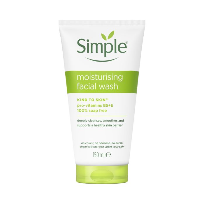 ژل شستشوی صورت سیمپل مرطوب کننده انواع پوست Simple Moisturising Facial Wash اصل