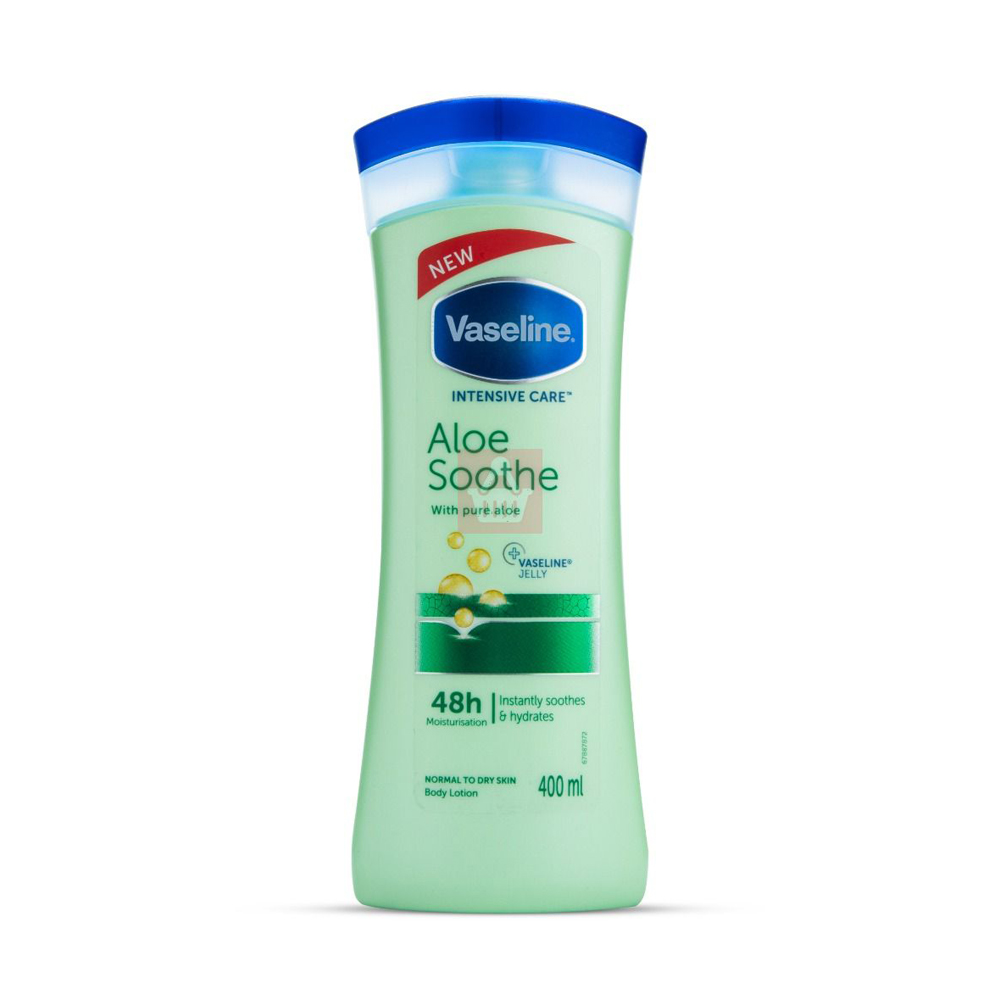لوسیون بدن وازلین سبز آلوئه ورا Vaseline Aloe Soothe اصل
