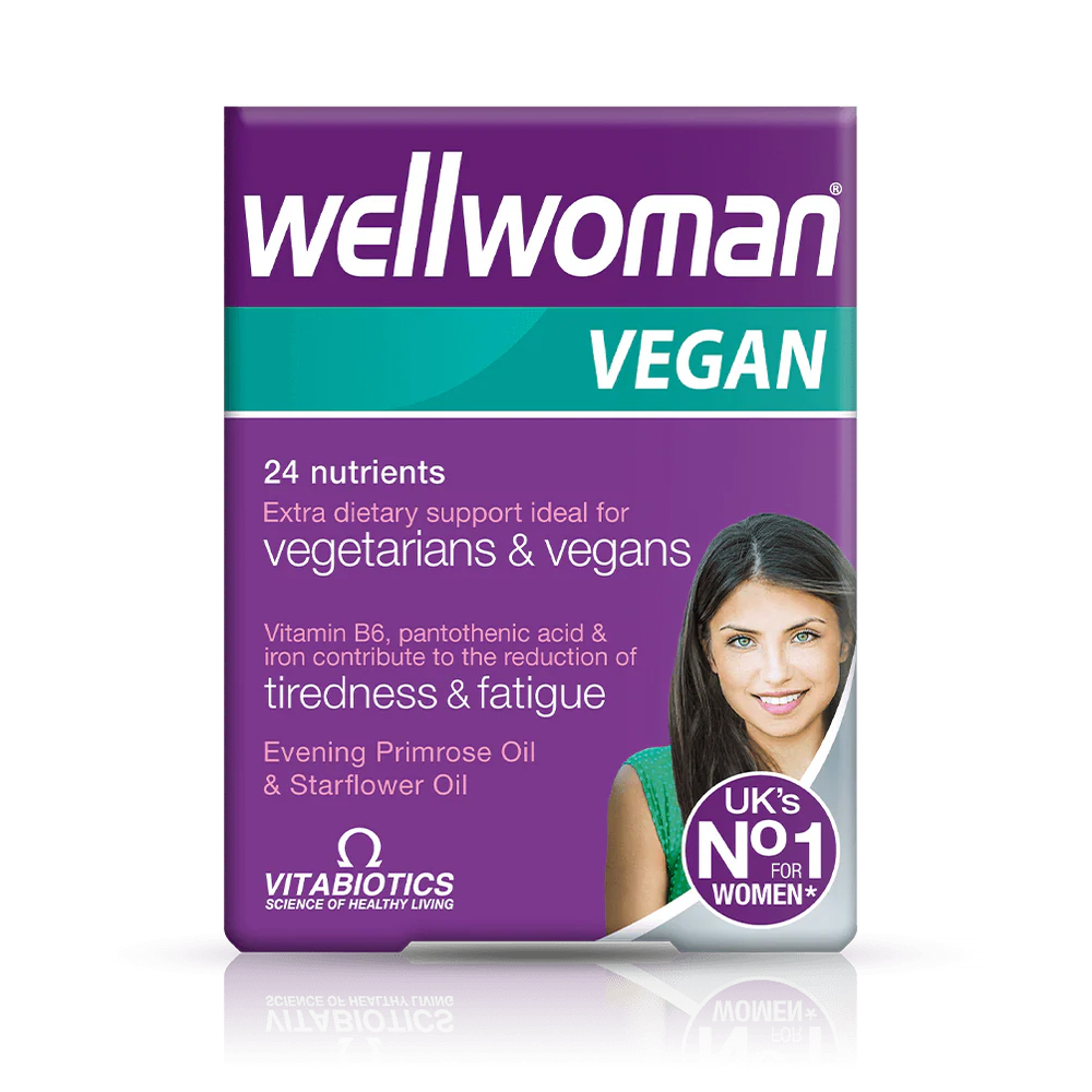 قرص ول وومن وگان ویتابیوتیکس مخصوص خانم‌های گیاهخوار Vitabiotics Wellwoman Vegan اصل