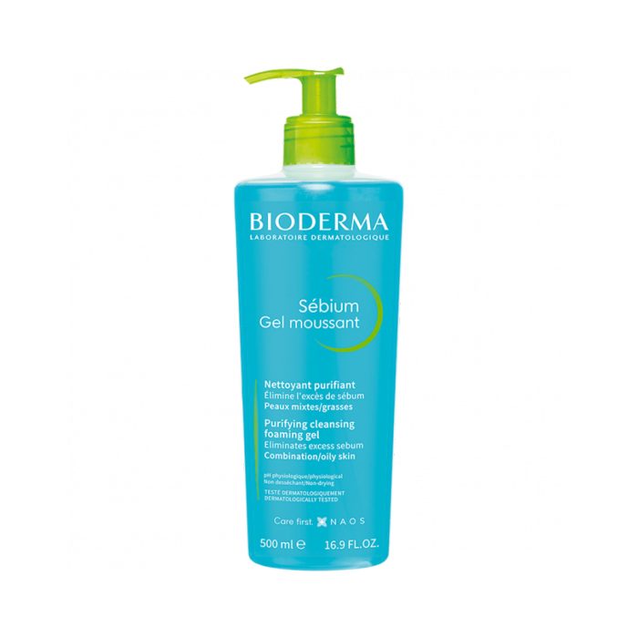 ژل شوینده بایودرما مخصوص پوست چرب و مستعد آکنه BIODERMA OILY SKIN WASHING GEL اصل فرانسه