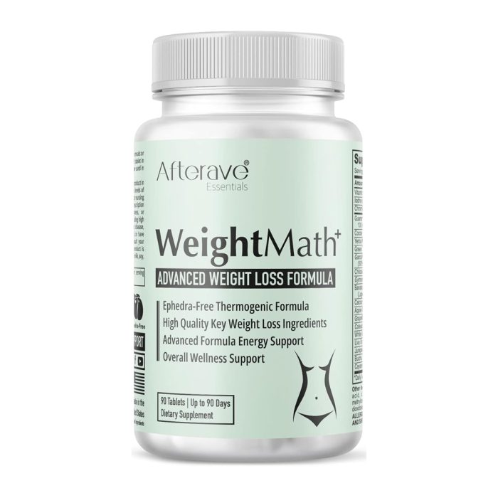قرص و مکمل لاغری ویت مث پلاس افترایو اصل آمریکا WEIGHTMATH AFTERAVE